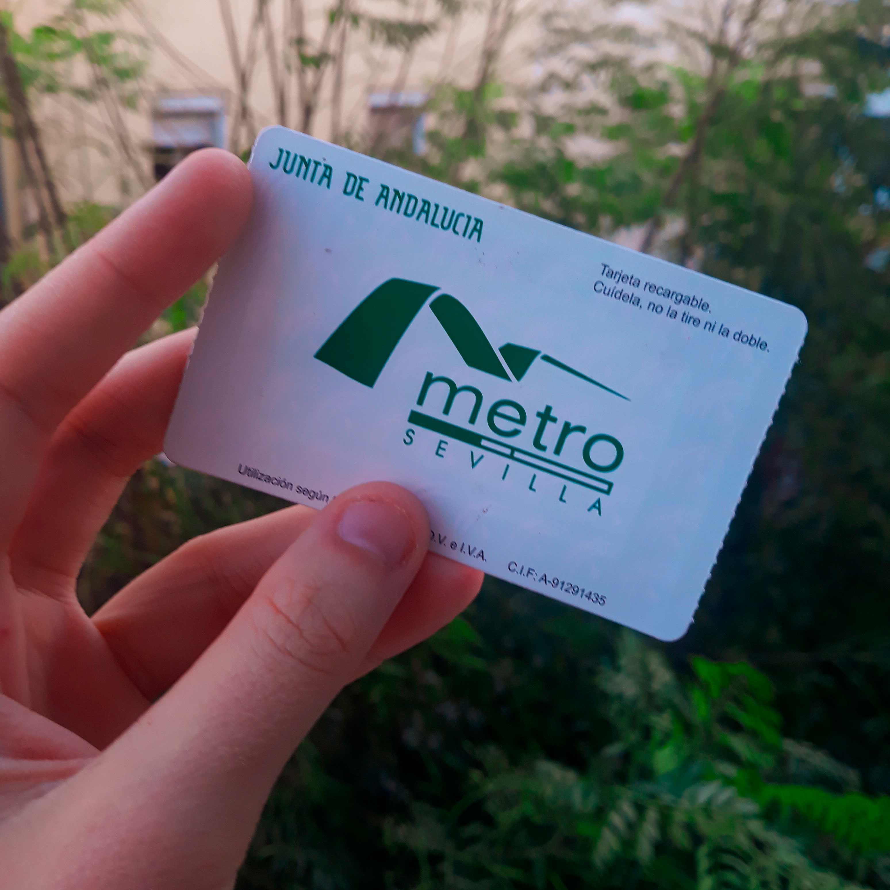 Metro ticket that you can recharge 